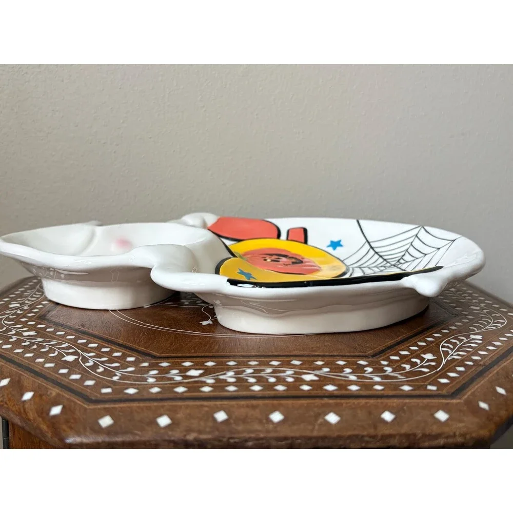 Vintage Ceramic Halloween Ghost Candy Bowl Dish ‘BOO!’ Chang Song